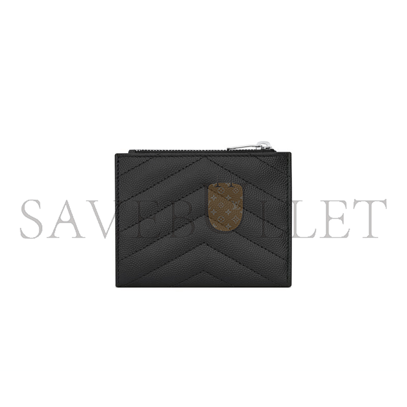 Y*L cassandre matelassÉ bi-fold wallet in grain de poudre leather 575879bow021000 (10.5*8.5*2.5cm)
